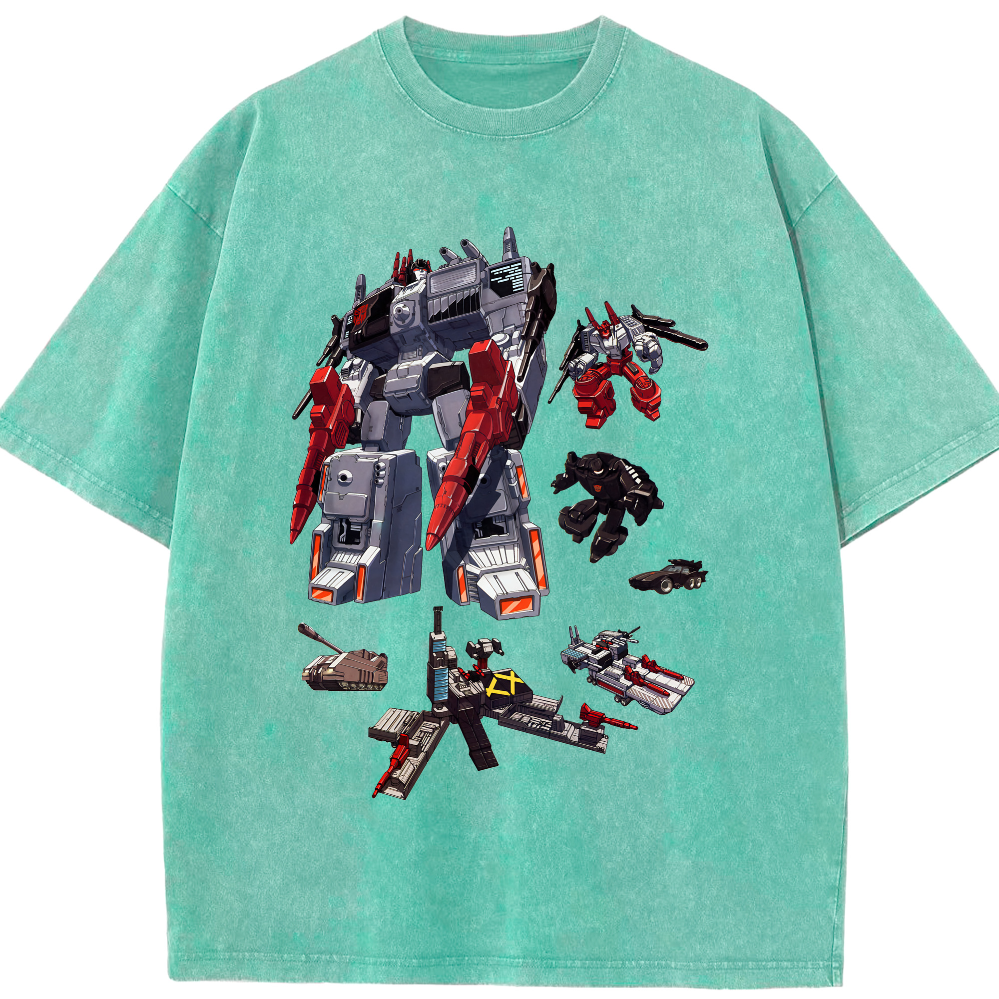 （画像用） Transformers トランスフォーマー 綿100% ヴィンテージ風 半袖Tシャツ（フロントプリント）